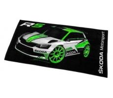Банное полотенце Skoda Towel Motorsport, Size XL, Black/Green
